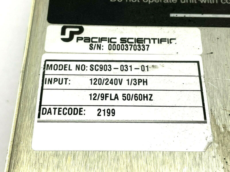 Pacific Scientific SC903-031-01 Servo Motor Amplifier - Maverick Industrial Sales