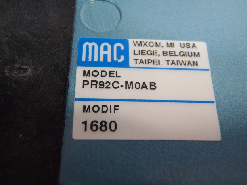 MAC Valves PR92C-M0AB (2) & 35A-B00-DDAJ-1KD Solenoid Valve Assy. - Maverick Industrial Sales