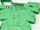 Phoenix Contact PLC-BSC- 24UC/21-21 Relay Base 2967028 w/ Tyco RTE24024 Relay - Maverick Industrial Sales