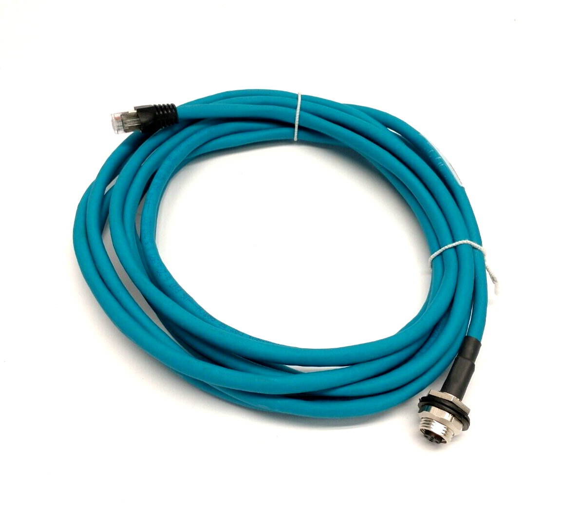 0985 YM57530 104/5M, 900004159 | Lumberg Automation 0985 YM57530 104/5M Ethernet Cable M12 To RJ45 5m 900004159 - New Other - Maverick Industrial Sales