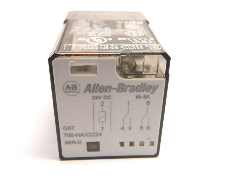 Allen Bradley 700-HAX2Z24 SER D 24V Relays LOT OF 2