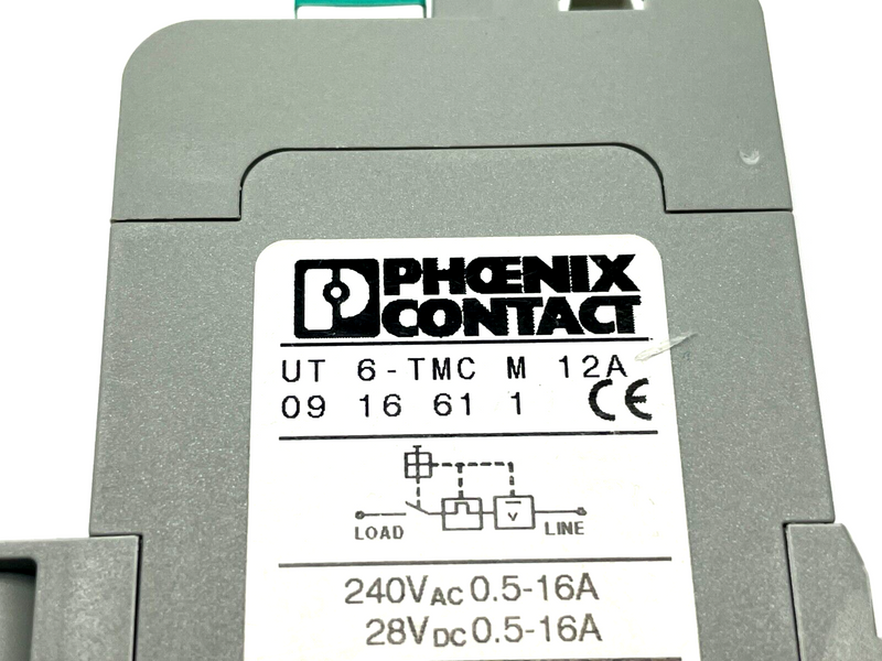 Phoenix Contact UT 6-TMC M 12A Thermomagnetic Device Circuit Breaker 0916611 - Maverick Industrial Sales