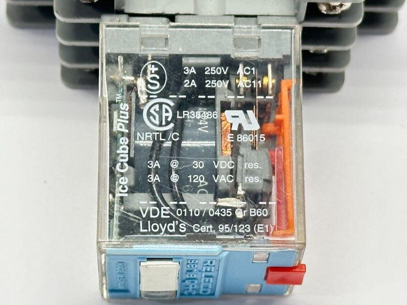 Idec SY4S-05 Relay Socket Base w/ Releco C9-A41 X Ice Cube Relay 3A 250V - Maverick Industrial Sales