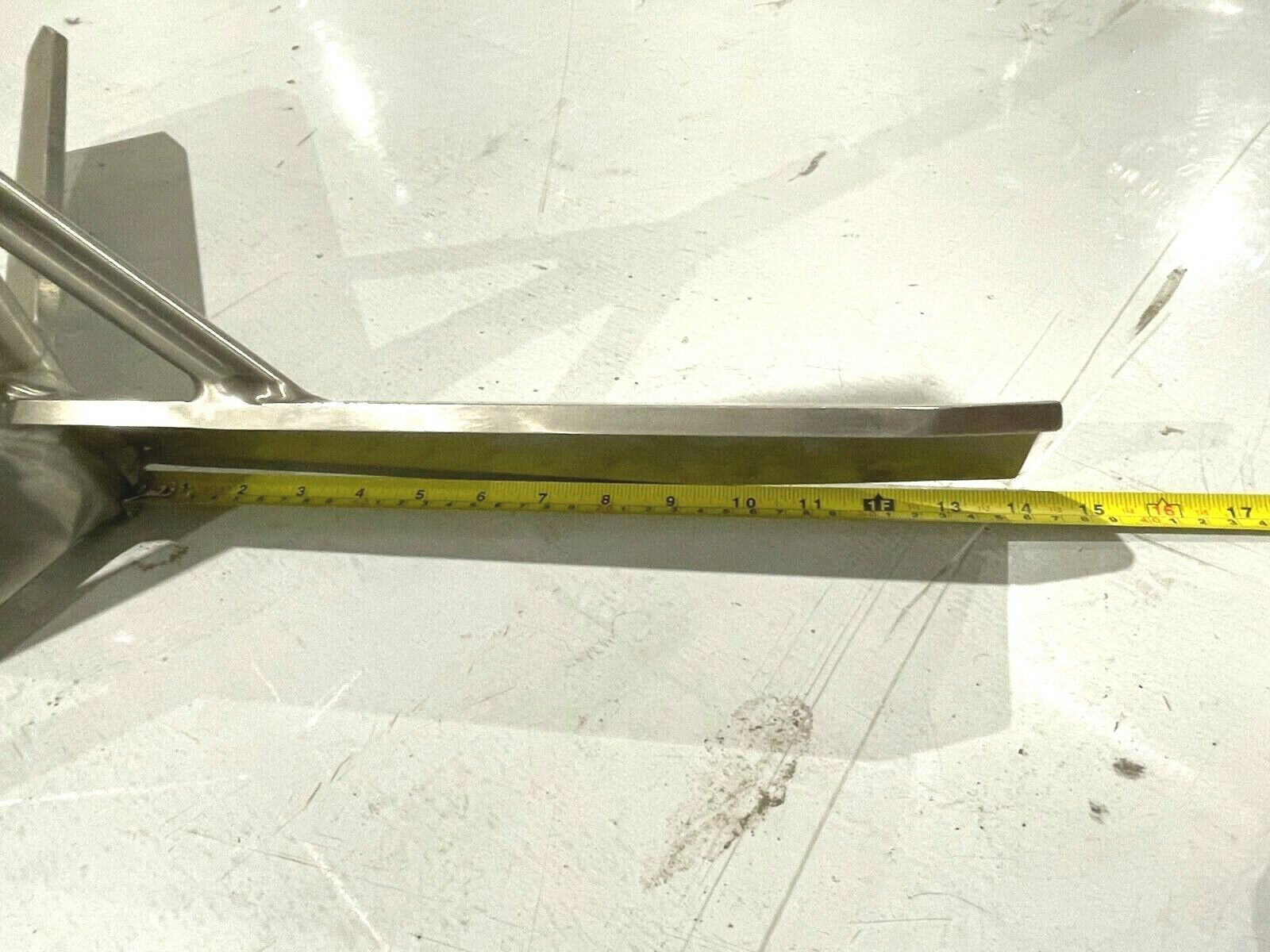 Stainless Steel APV Tank Agitator Mixing Blade, 29" Dia, 26" Shaft - Maverick Industrial Sales