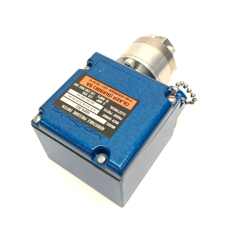 Neo-Dyn 100P4-3C3 Internal Adjustment Pressure Switch 10-160PSIG Range 1000PSIG - Maverick Industrial Sales