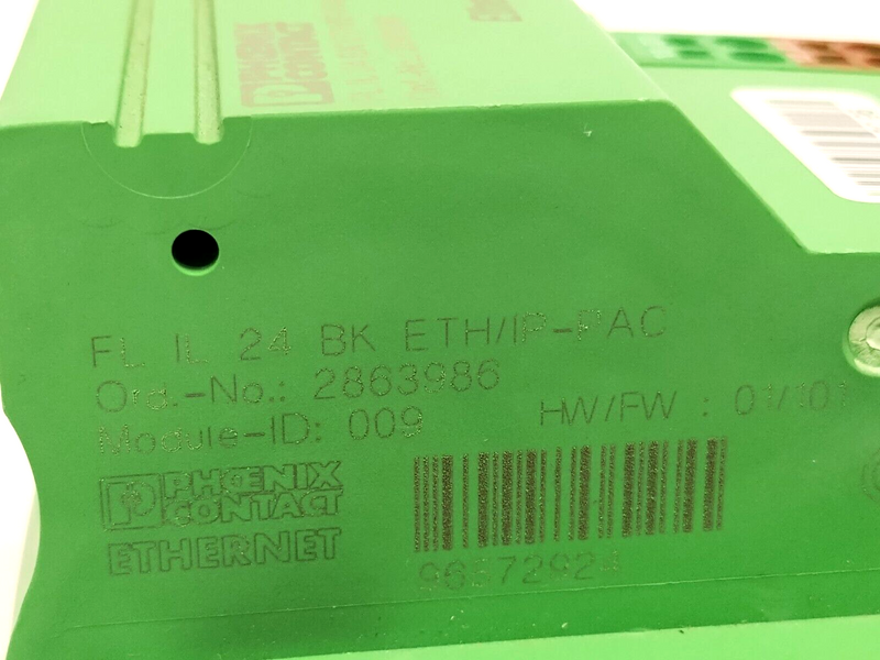 Phoenix Contact FL IL 24 BK ETH/IP-PAC EtherNet/IP Inline Bus Coupler 2863986 - Maverick Industrial Sales