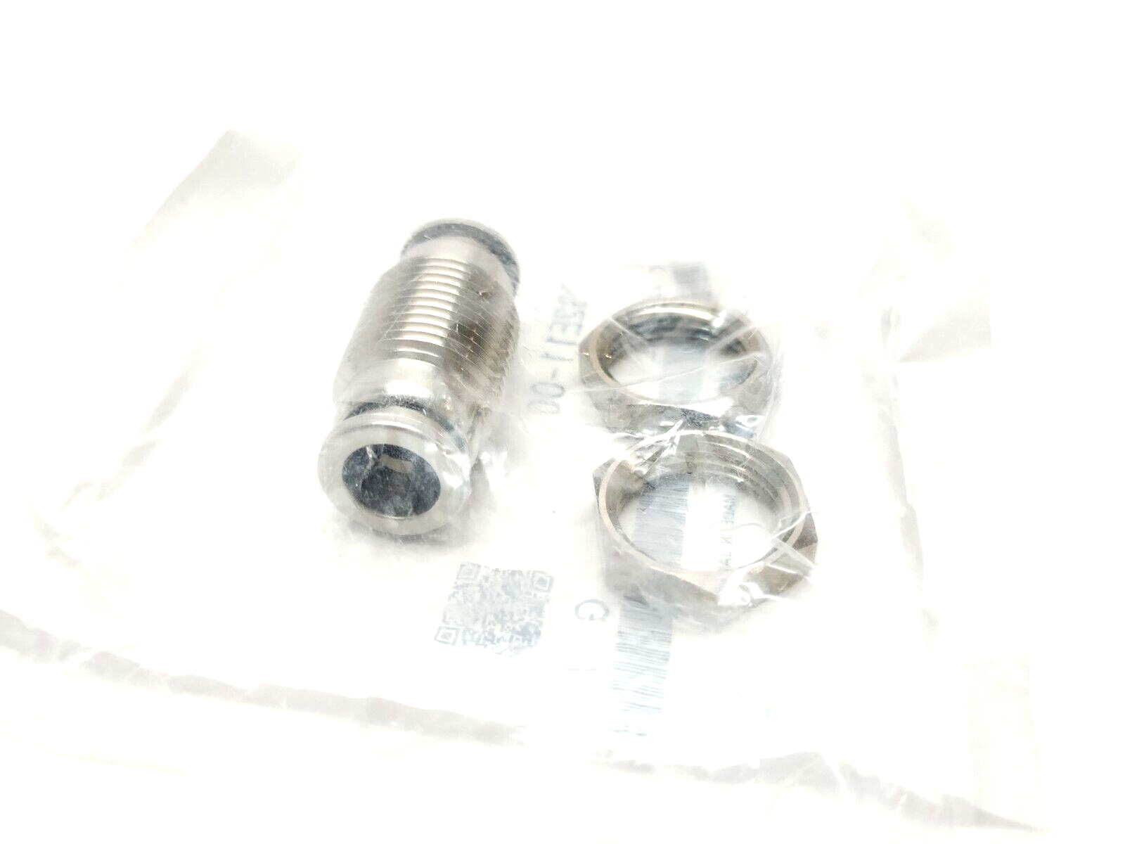 SMC KQG2E11-00 Stainless Steel Bulkhead Union Fitting, 3/8" Tube O.D. - Maverick Industrial Sales