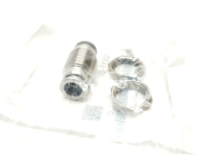 SMC KQG2E11-00 Stainless Steel Bulkhead Union Fitting, 3/8" Tube O.D. - Maverick Industrial Sales