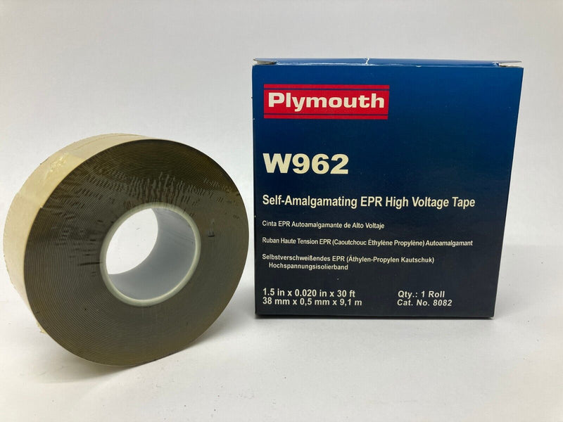 Plymouth W962 Self-Amalgamating EPR High Voltage Tape 8082 1.5" x 0.020" x 30' - Maverick Industrial Sales