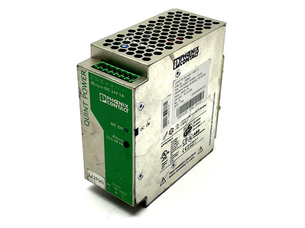 Phoenix Contact QUINT-PS-100-240AC/24DC/ 5 Power Supply Unit 2938581 - Maverick Industrial Sales