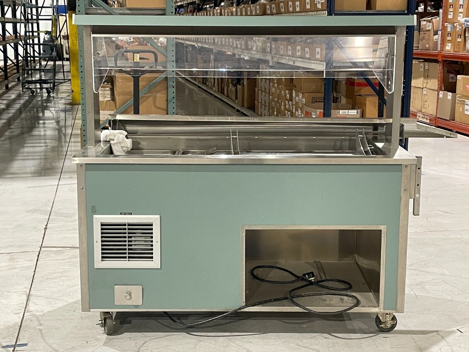 Vollrath 37066-S535T-BFA Cold Station Table w/ Wells Enclosed Base 120V - Maverick Industrial Sales