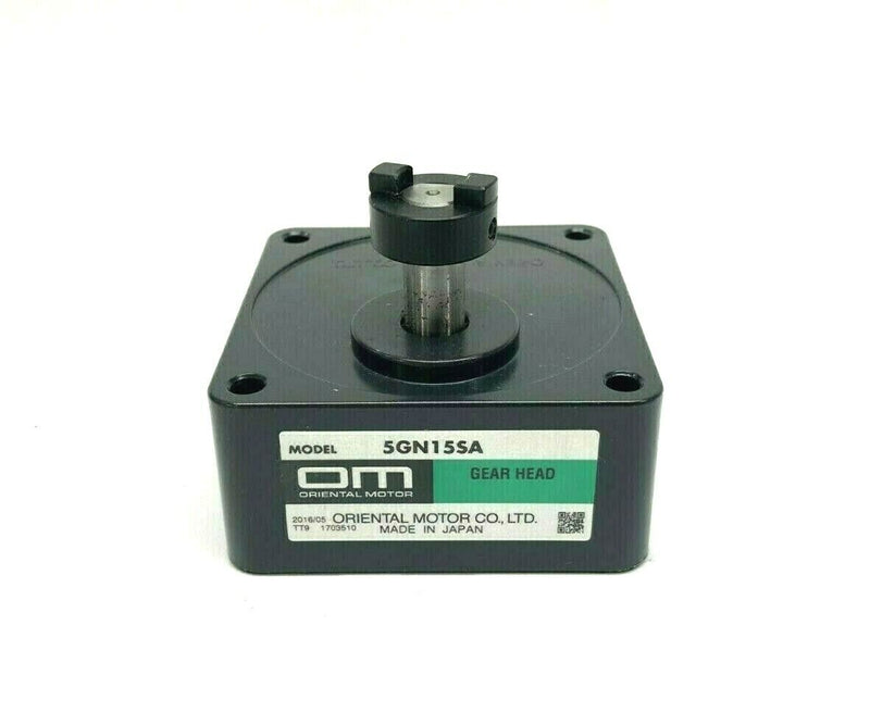 Oriental Motor 5GN15SA Parallel Shaft Gearhead 15:1 Ratio 1/2" Shaft - Maverick Industrial Sales