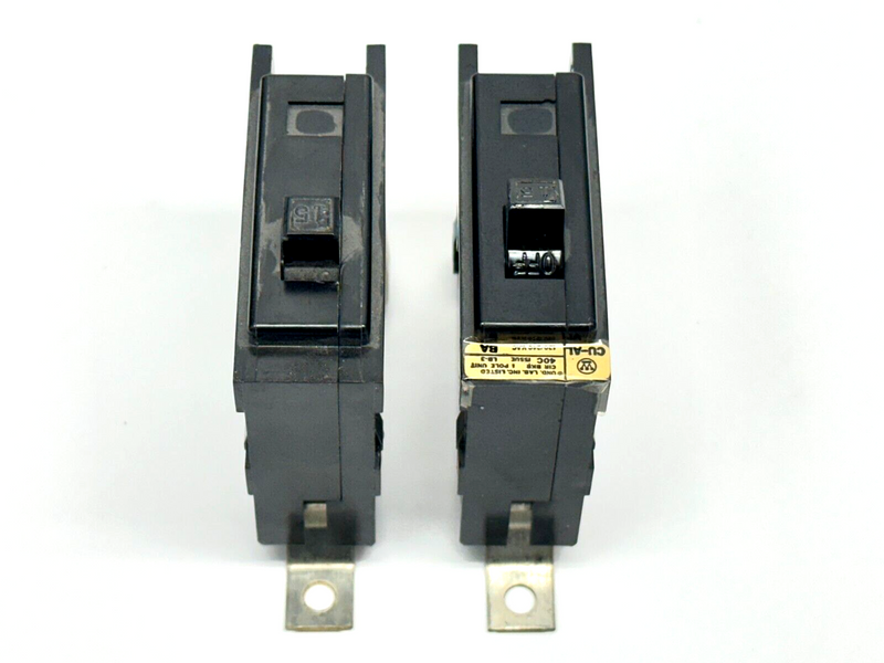 Westinghouse CU-AL Type BA Circuit Breaker 1-Pole 15A 120/240V LOT OF 2 - Maverick Industrial Sales