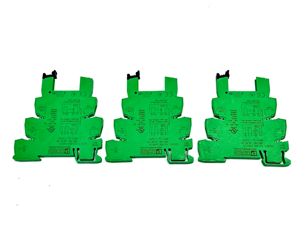 Phoenix Contact PLC-BSC-24DC/21 Relay Socket DIN 2966016 LOT OF 3 - Maverick Industrial Sales