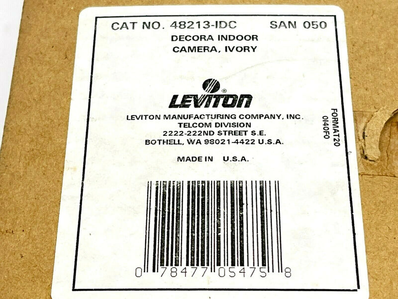 Leviton 48213-IDC Decora Indoor Camera Ivory - Maverick Industrial Sales