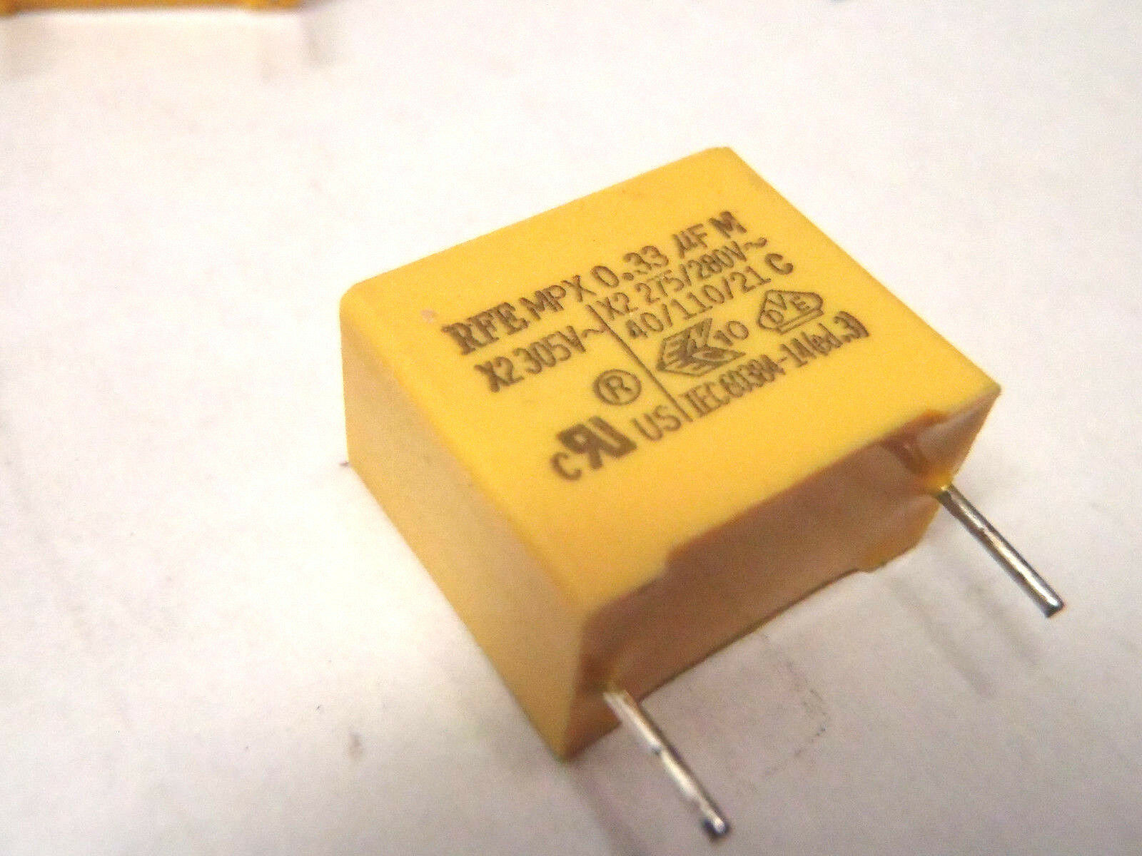 RFE MPX334M305VAC150B060S MPX 0.33 Capacitor X2 275/280V~ 40/110/21 C, X2 305V - Maverick Industrial Sales