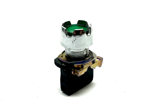 Allen Bradley 800FM-LG3 Guarded Pushbutton Green w/ 800F-Q3G Ser. A Lamp Module - Maverick Industrial Sales