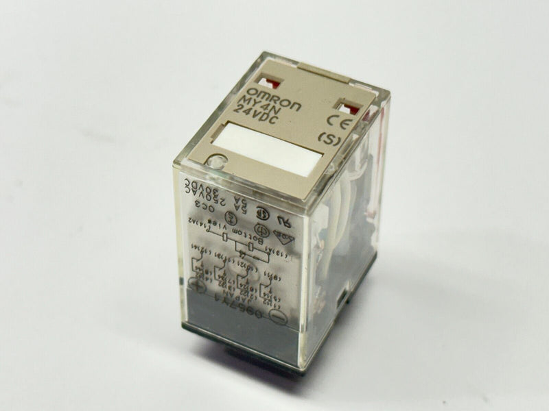 Omron PYF14A-E Relay Socket w/ Omron MY4N Relay 24VDC - Maverick Industrial Sales