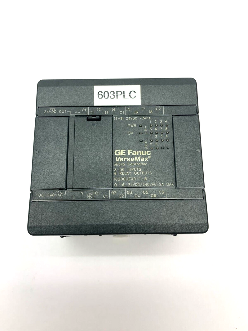 GE Fanuc IC200UEX011-B VersaMax Micro Controller 24VDC/240VAC - Maverick Industrial Sales