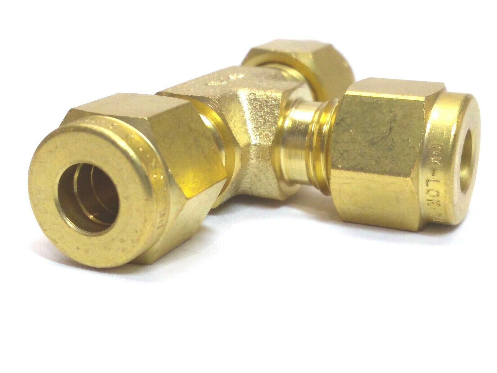 DK-Lok DT-4-B Brass 1/4" Union Tee Fitting - Maverick Industrial Sales