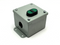 Hoffman A4048C Pushbutton Enclosure w/ Allen Bradley 800FP-U2F3F3 Up/Down Button - Maverick Industrial Sales