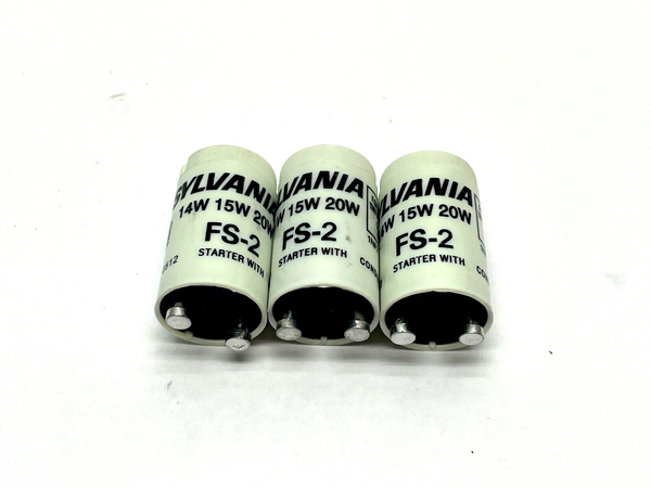 Sylvania FS-2 Fluorescent Starters 14-20W LOT OF 3 - Maverick Industrial Sales