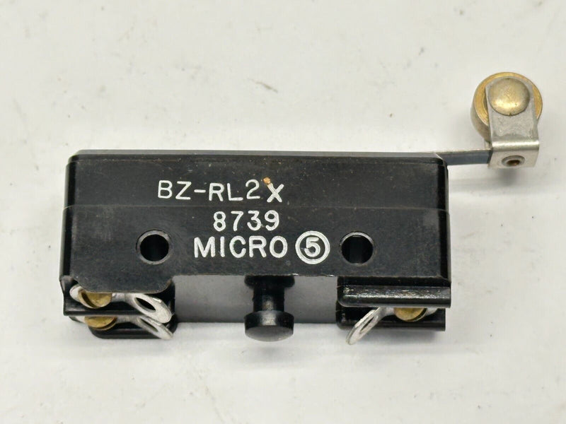 Micro Switch BZ-RL2X Roller Switch 15A 480VAC 250VDC 8739 - Maverick Industrial Sales