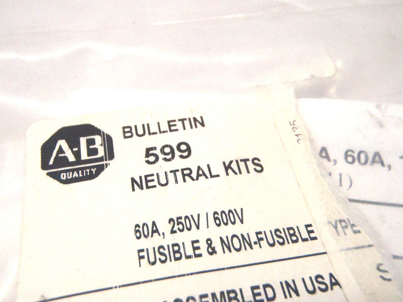 Allen Bradley 599-NK4 Neutral Kit for 1494H Safety Switches - Maverick Industrial Sales