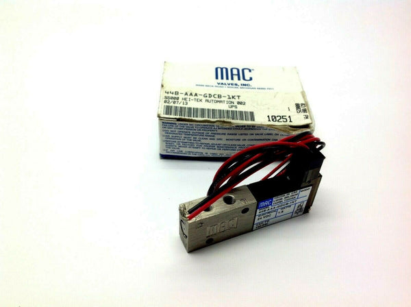 MAC Valves 44B-AAA-GDCB-1KT Solenoid Valve 44 Series - Maverick Industrial Sales