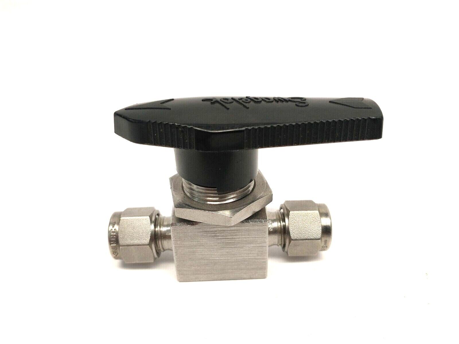 Swagelok SS-43S6MM 1-Piece SS Ball Valve 1.4Cv 6mm Tube Fitting - Maverick Industrial Sales