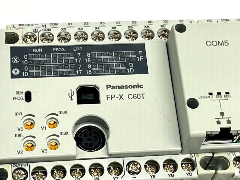 Panasonic AFPX-C60T FP-X C60T Control Unit w/ AFPX-COM5