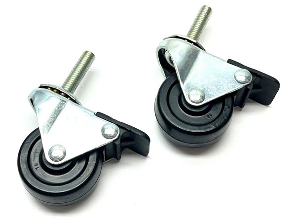 80/20 2299 Threaded Stem Swivel Caster 3/8-16" x 1.5" LOT OF 2 - Maverick Industrial Sales