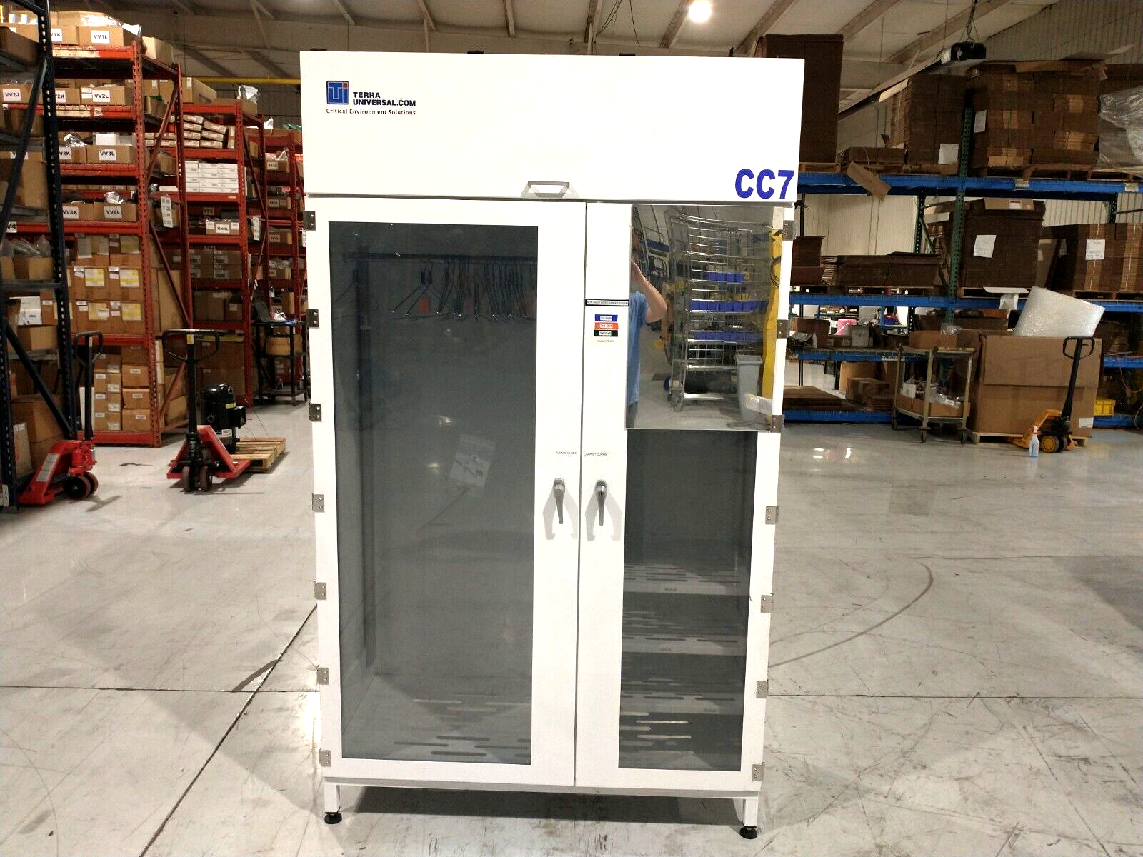 4101-20D-HD, PCS-SDPVC | Terra Universal 4101-20D-HD Garment Cabinet w/ HEPA Filter/Blower, 52"W x 26.5"D - Used - Maverick Industrial Sales