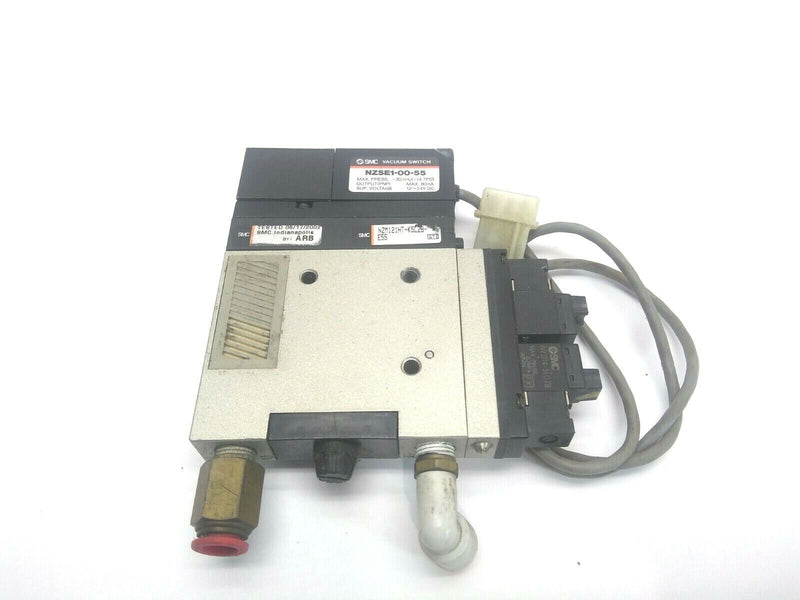 SMC NZSE1-00-55 Vacuum Switch with Vacuum Ejector 12-24 VDC - Maverick Industrial Sales