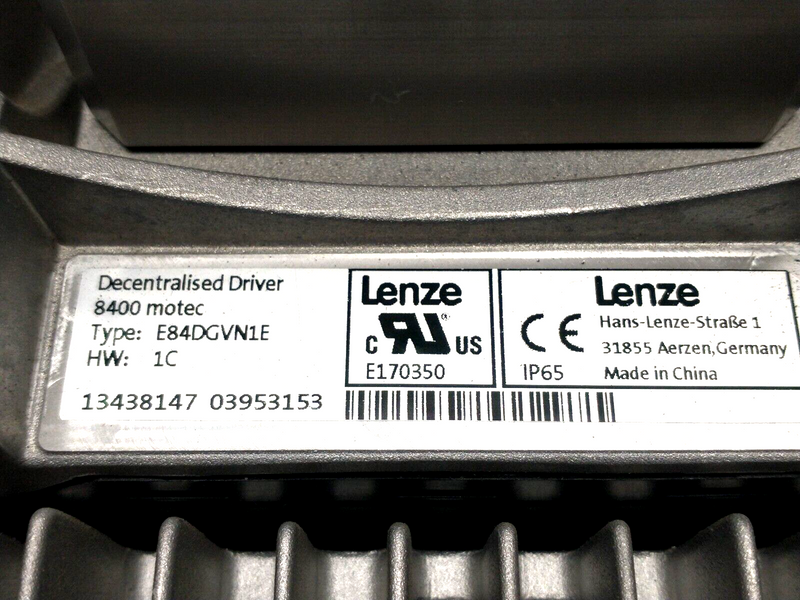 Lenze E84DGDVB55142PS 8400 Motec .55kW Decentralized Drive & Inverter E84DGVN1E - Maverick Industrial Sales