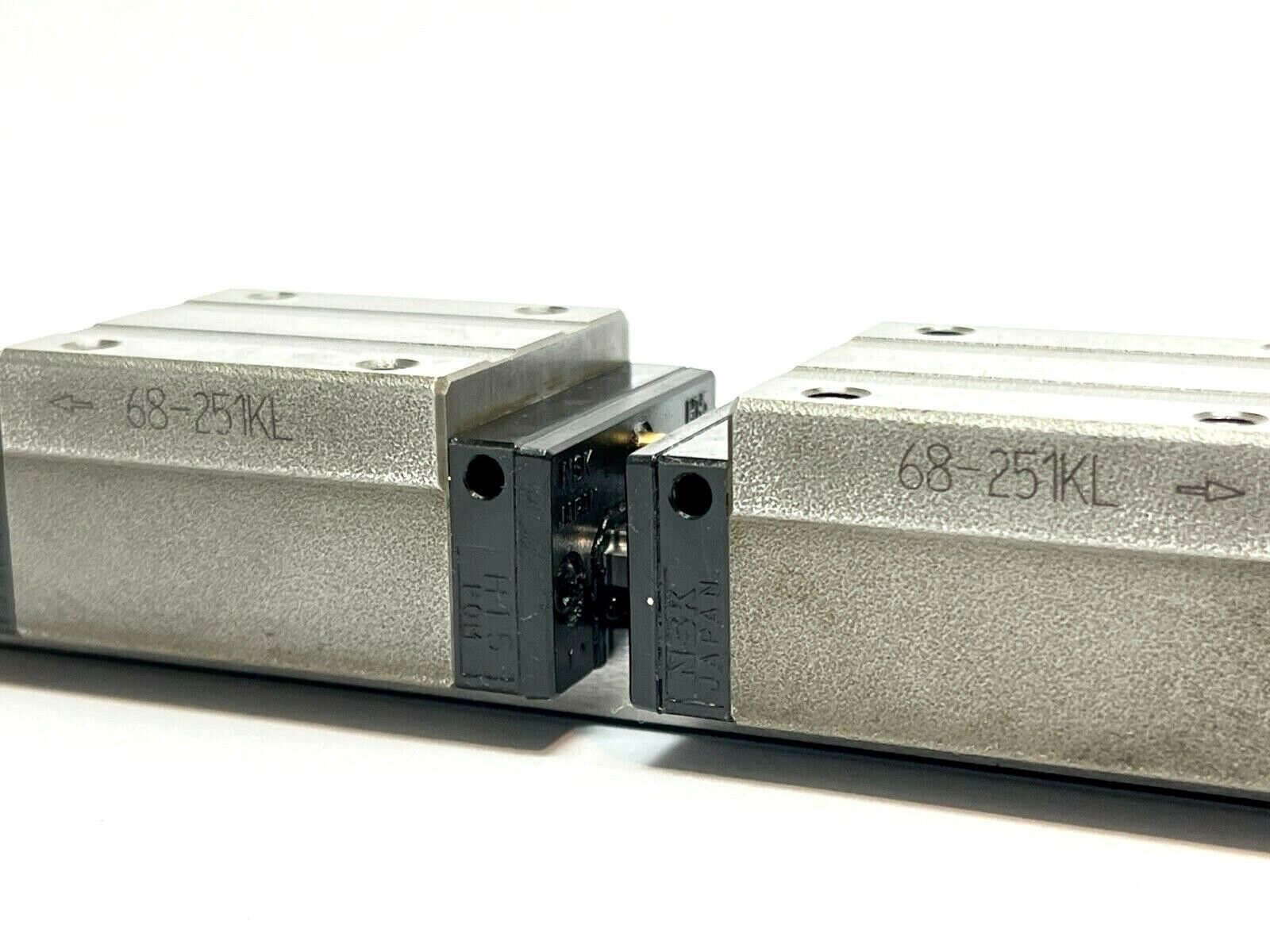 NSK 68-251KL Linear Bearing Guide Block w/ LH151330ANC2-01K5X Guide Rail 1330mm - Maverick Industrial Sales