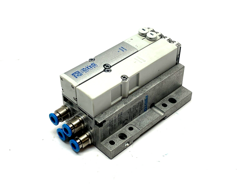 Festo VMPA2-M1H-E-PI Solenoid Valve Manifold Assembly VMPA2-FB-EMG-4 - Maverick Industrial Sales