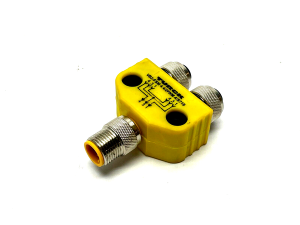 Turck VB2-FSM 4.4/2FKM 4/S719 Conector Splitter M12 Female to M12 Male U0100-1 - Maverick Industrial Sales