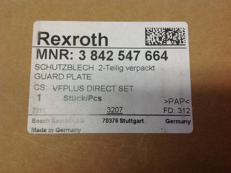 Bosch Rexroth 3842547664 Guard Plate VFPlus Direct Set Varioflow - Maverick Industrial Sales