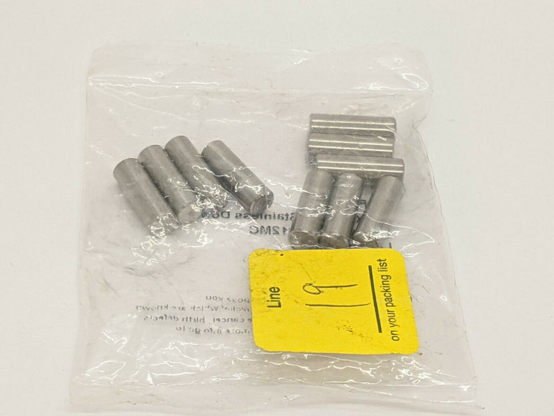 Radax Industries DPC04X12MC Stainless Dowel Pin 1/4" x 3/4" PKG OF 10 - Maverick Industrial Sales