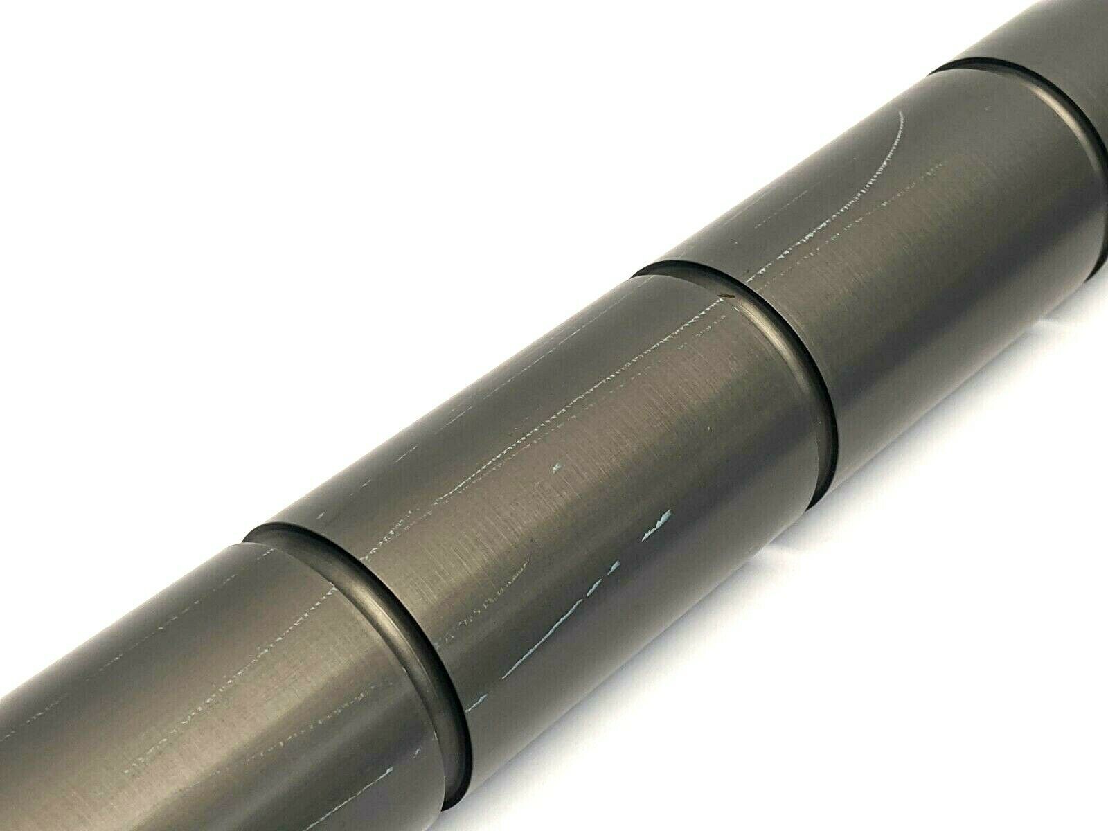 Conveyor Roller Grooved 30-1/8" L, 2-1/4" OD, 30-7/8" L Shaft, 3/4" OD - Maverick Industrial Sales