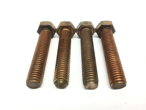 Hex Head Bolt Bronze Silicon 1/2-13" x 2-1/2" Length LOT OF 4 - Maverick Industrial Sales