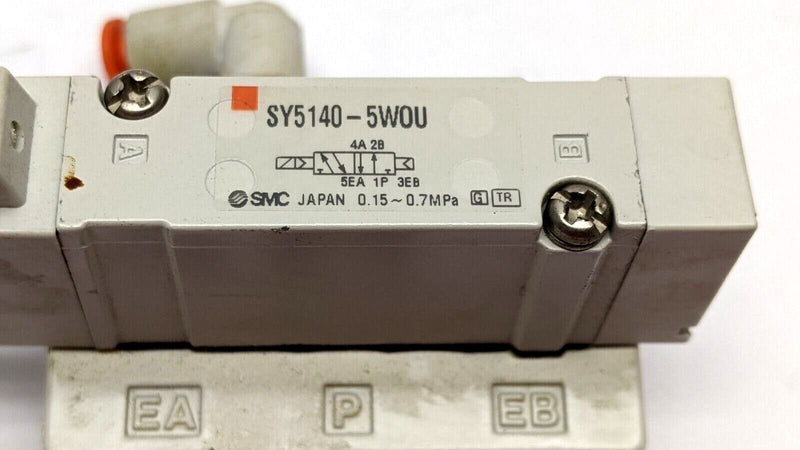 SMC SY5140-5WOU Solenoid Valve w/ Base - Maverick Industrial Sales