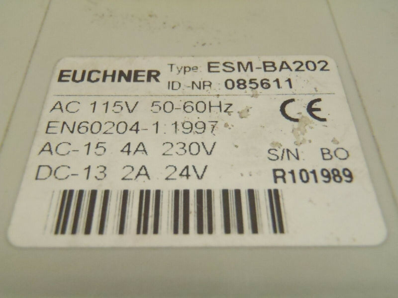 Euchner ESM-BA202 Safety Relay 085611 ESM-BA2 - Maverick Industrial Sales