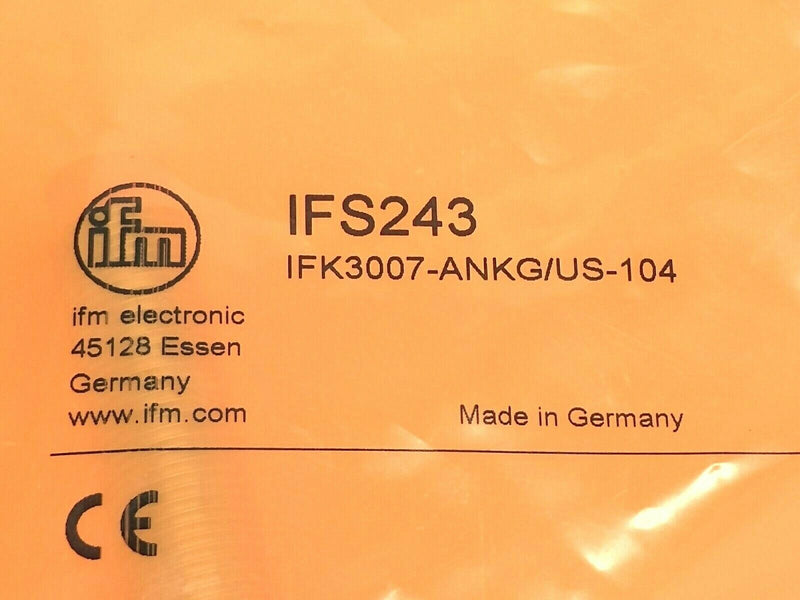 ifm IFS243 Inductive Proximity Sensor 10-30VDC IFK3007-ANKG/US-104 - Maverick Industrial Sales