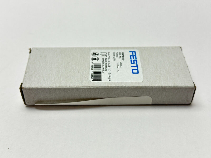 Festo VMPA1-RP Pneumatic Valve Blank Cover Plate 533351 - Maverick Industrial Sales