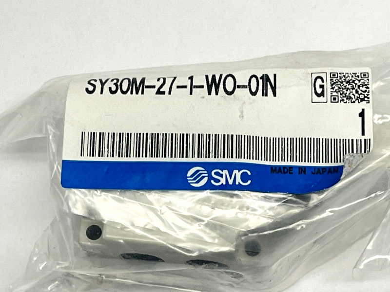 SMC SY30M-27-1-WO-01N Subplate for Single Unit SY Series - Maverick Industrial Sales