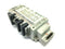 SMC VV5QC21-10N7FD0 Plug-In Manifold w/ Solenoids - Maverick Industrial Sales