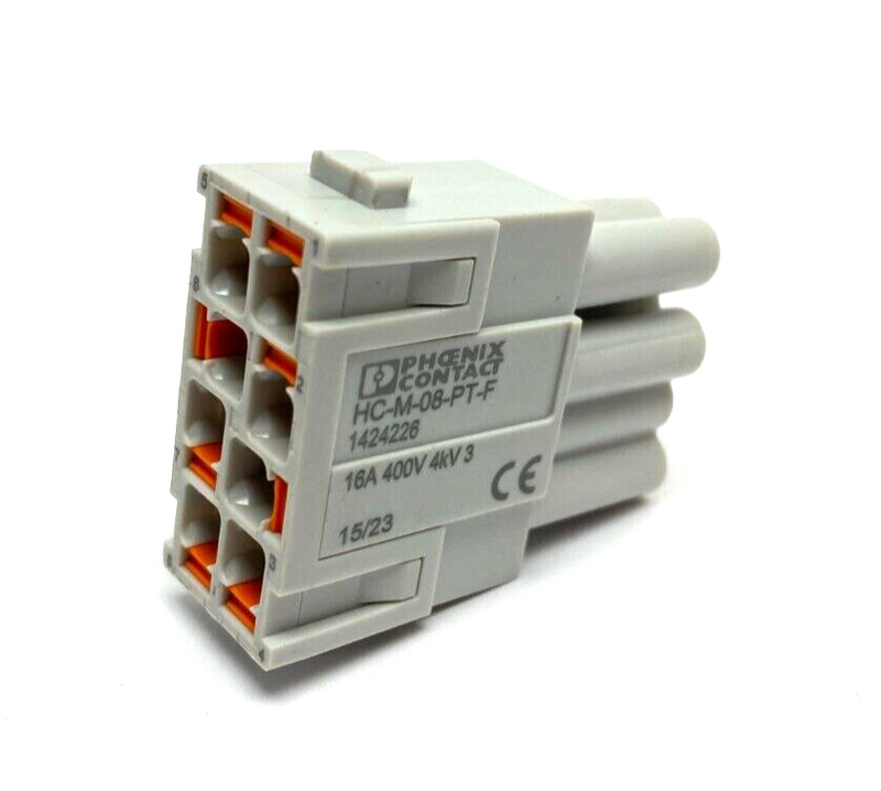 Phoenix Contact HC-M-08-PT-F Contact Insert Module 8-Position 16A 400V 1424226 - Maverick Industrial Sales