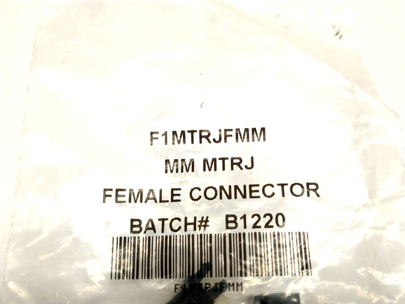 F1MTRJFMM FIS Fiber Optic Female Connector MM MTRJ Duplex Multimode LOT OF 8 - Maverick Industrial Sales